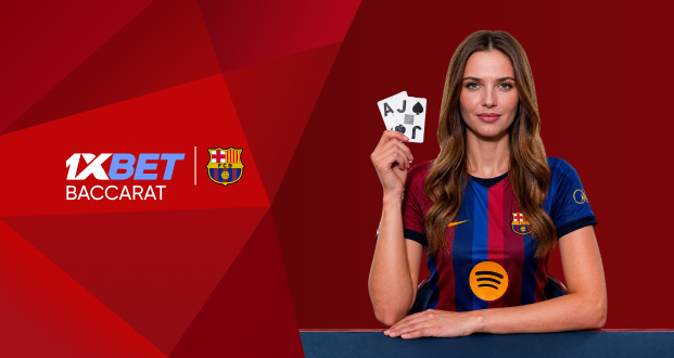 1XBET FC Barcelona Baccarat