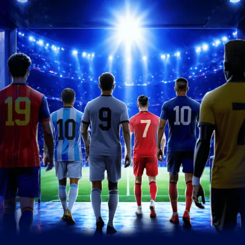 Joueurs de football entrant sur la pelouse avant le coup d'envoi — Maroc. Botola 2026